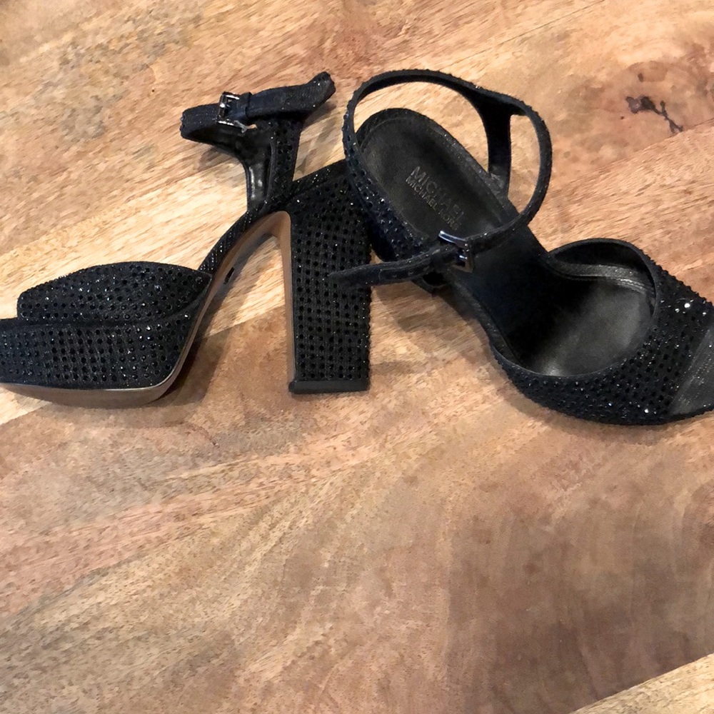 Michael Kors Black Rhinestone Heels